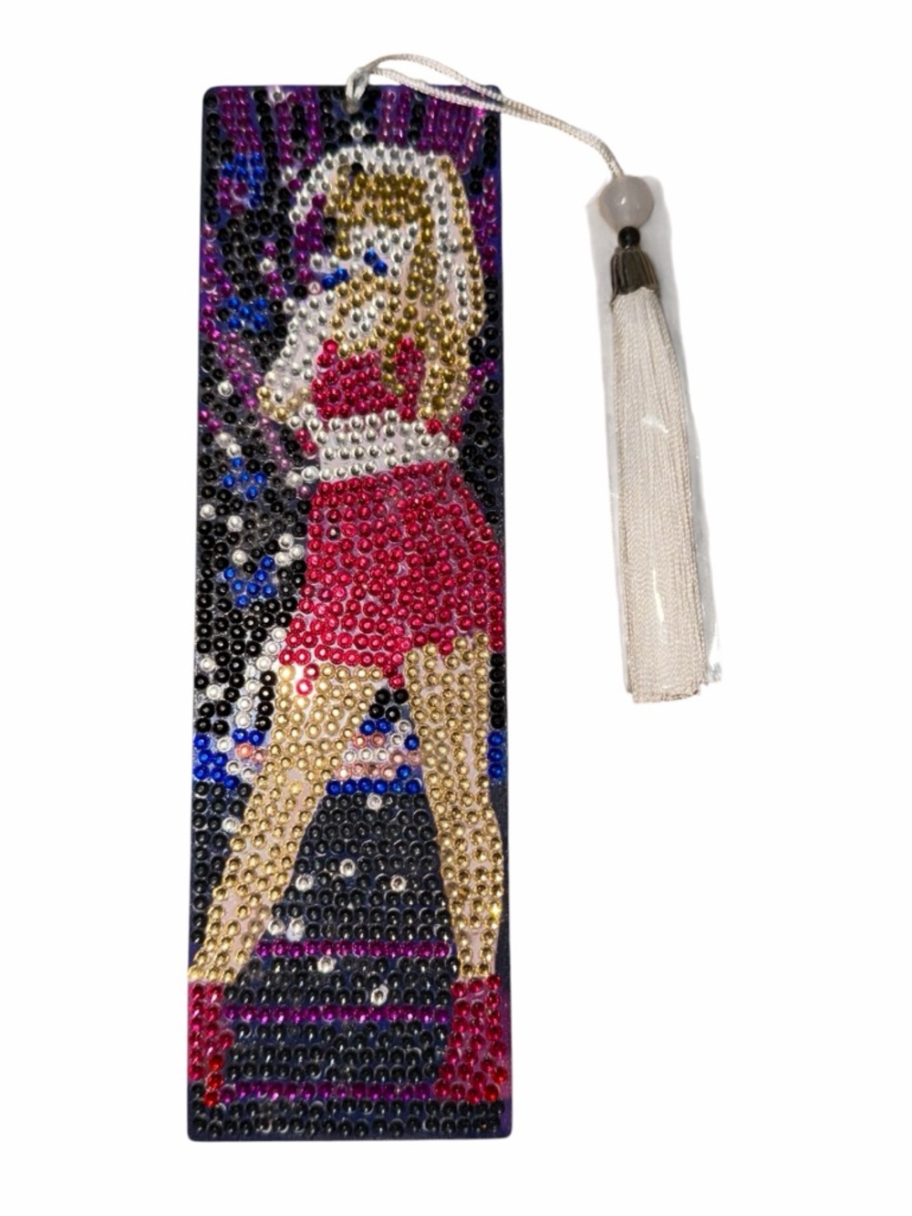Taylor Swift Rhinestone Bookmark with Tassel - Picture 2 of 5
